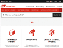 Tablet Screenshot of ingersollrandproducts.com